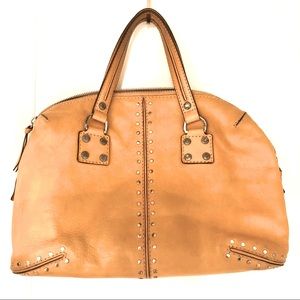 MICHAEL KORS Leather Studded Golden handbag